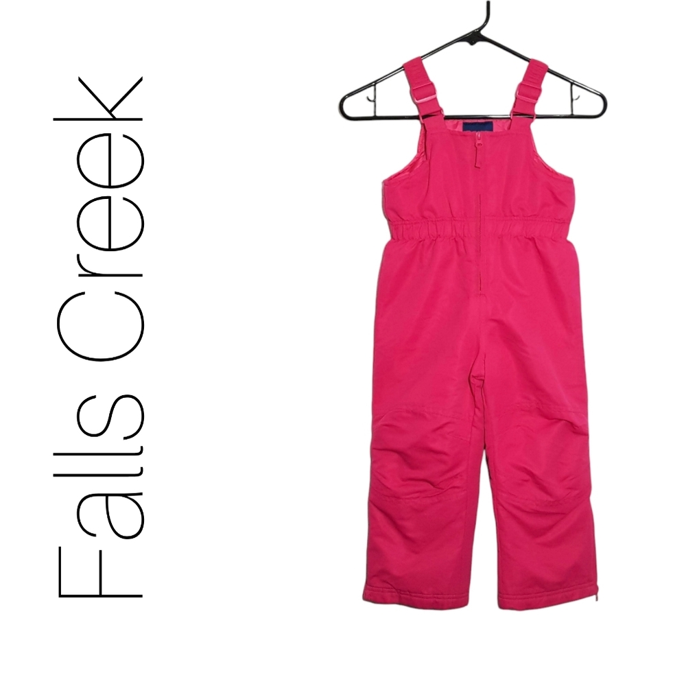 Falls Creek Kids Pink Snow Overalls